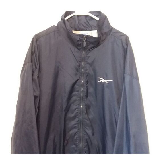 Vintage 90's Reebok Track Suit‎ Jacket Pants Set Windbreaker Blue Men's Sz XL - Picture 2 of 15